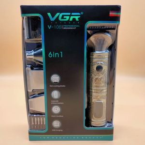 Vgr V-106 Rechargeable <strong>6</strong> in <strong>1</strong> Mens Grooming Kit Hair Trimmer Clipper Set Electric Shavers for Men - Product Image 3