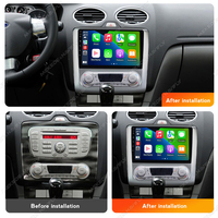 Lecteur multimédia de voiture MEKEDE avec Car-play, navigation FM, écran tactile, 4 cœurs, 2+32 Go, Android Auto pour Ford Focus 2 2004-2011