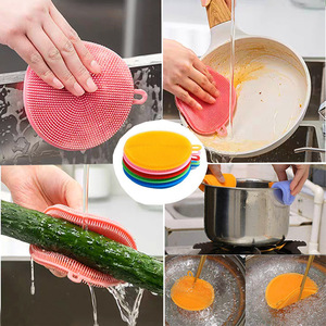 <span class=keywords><strong>Brosse</strong></span> à cheveux et à shampooing en silicone, masseur du cuir chevelu, écologique, durable, portable - Product Image 3