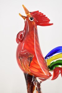 Hand Blown <b>Glass</b> Camel Figurine Red Orange Animal Sculpture Art Decor Handmade <b>Glass</b> Craft - Product Image 4