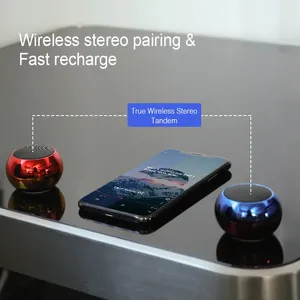 Hot bán M3 Máy tính để bàn trong nhà Rạp hát tại nhà Loa siêu trầm xe mini không dây BT Loa gradient đầy màu sắc xách tay loa không dây - Product Image 4