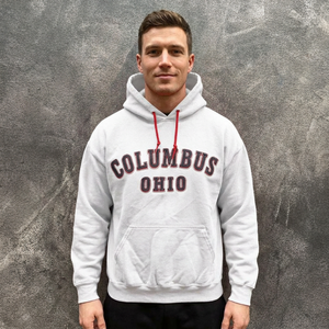 Sudadera con Capucha Personalizada de Columbus, Ohio, para Hombre, Corte Regular, Felpa de Algodón, con Bolsillo Delantero, Informal, para Otoño e Invierno - Product Image 1