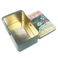 Boîte en fer blanc rectangulaire personnalisée de qualité alimentaire en gros, diverses tailles, boîte à lunch avec poignée pour le stockage alimentaire et l'emballage cadeau