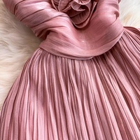 Robe longue décontractée pour femme WIWT, élégante, à bretelles spaghetti, plissée, avec ourlet à volants, coupe trapèze, pour tous les jours, les fêtes et les vacances