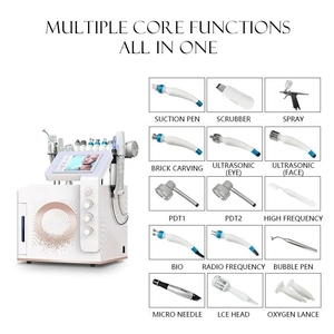 Appareil facial à jet d'oxygène haute fréquence 14 en 1 pour le bureau, machine à bulles multiples multifonctionnelle pour le soin de la peau, nettoyage en profondeur du visage - Product Image 5