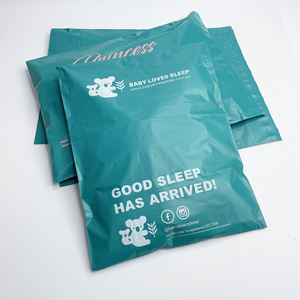 Recyclable Custom Peacock Green Poly Mailing <b>Bags</b> Clothes Business <b>Packaging</b> Shipping Express Courier <b>Bags</b> with Logo Printed - Product Image 1