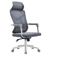 Chaise de bureau ergonomique pivotante en maille PP avec appui-tête, confortable, moderne, bon marché, pour ordinateur, design exécutif, vente en gros