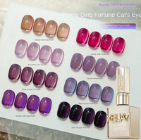 XEIJAYI Vernis à ongles gel UV de luxe avec paillettes magnétiques, lampe LED, flacon, styles français et DIY pour la maison