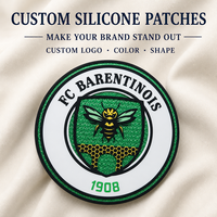 Écussons en caoutchouc PVC gaufrés personnalisés, étiquettes souples en silicone pour vêtements de sport, uniformes et vêtements d'extérieur