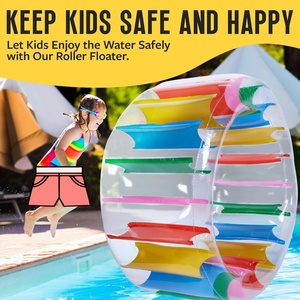 PVC Inflatable Wheel <b>Roller</b> 63*28 Inch Colorful Water Rolling Wheel on the <b>Lawn</b> Lake Beach Party Indoor Outdoor Fun Toys - Product Image 6