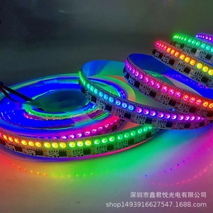 ไฟแถบอัจฉริยะ 5050 RGB LED 180 ดวงต่อเมตร แผงวงจรสีขาวขนาด 17 มม. 12V ชิป Ws2811 พร้อมรีโมทคอนโทรล ควบคุมสีได้หลากหลาย สร้างบรรยากาศ - Product Image 2
