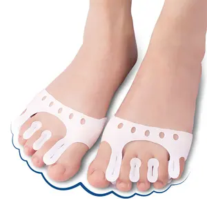 כפות הרגליים מפריד חמש חור רגל טיפול רפואי אורתורטי ביוניון מפריד אצבעות נכון