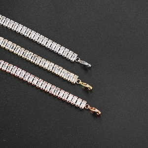 Gargantilla de cadena de tenis de circonita cúbica de varios colores, collares de Gargantilla completa de lujo de cristal de 5*10MM para mujer - Product Image 4