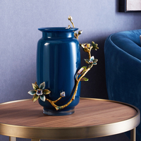 RORO-Vase à fleurs en céramique, décoration de bureau, en gros, pour salon, décors de bureau