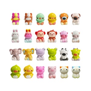 Vente en gros de jouets à presser doux personnalisés en forme d'animaux de dessin animé mignons à récupération lente, jouets anti-stress pour enfants, pendentifs DIY, cadeau d'anniversaire - Product Image 5