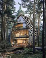 Maison en bois créative personnalisée, portable, pour petits hôtels, maison dans les arbres