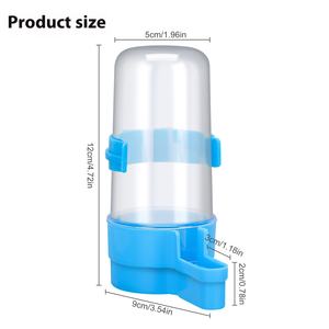 Bebedero Automático <span class=keywords><strong>para</strong></span> Pájaros, Alimentador de Alimentos, Jaula <span class=keywords><strong>para</strong></span> Pájaros y <span class=keywords><strong>Loros</strong></span>, Accesorio de Plástico PP, Forma de Botella, Taza de Agua, Caja de Comida <span class=keywords><strong>para</strong></span> Pájaros - Product Image 3