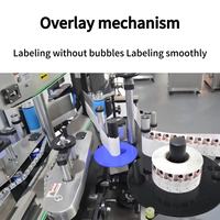 Machine d'étiquetage à plat de haute précision, applicateur automatique d'étiquettes autocollantes pour cosmétiques