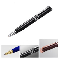 Stylo à bille en métal rotatif cadeau stylo à perles stylo Signature de bureau publicité commerciale avec capacité d'impression de logo