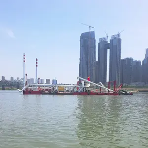 Newly-Made 18-Inch Small Size Hydraulic Dredger With Cutter Head For Sea Sand Dredging And Mining Project
