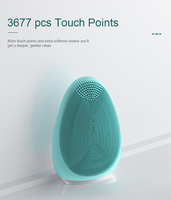 Outils de nettoyage en profondeur Charge inductive IPX7 brosse propre visage en silicone étanche à la maison