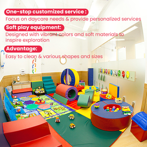 Ensemble de jeu souple TOP Small Castle Block pour maternelle, garderie, école maternelle, extérieur, mobilier hospitalier, jouets d'éveil 0-6 ans - Product Image 2