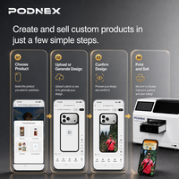 Printer UV Flatbed Otomatis Cerdas untuk Casing Ponsel dengan Kepala Cetak DX7
