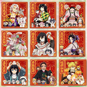 Aimant de réfrigérateur Anime Japonais Tanjiro <span class=keywords><strong>Nezuko</strong></span> Giyu, cadre photo 3D en briques, objet de collection, décoration de chambre mignonne, cadeau pour jeu de table - Product Image 4