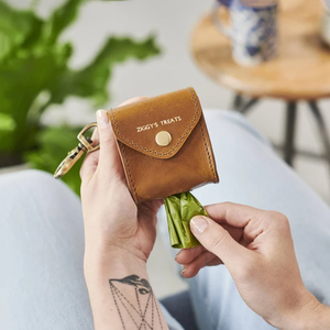 Sac de friandises en cuir PU pochette de friandises pour dressage de chiens porte-sac pour chiens sac de cadeaux pour animaux de compagnie meilleur distributeur de sachets de caca - Product Image 5