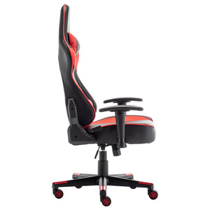 Silla de juego GCREATE 6070 azul y roja, silla de oficina con reposabrazos, altura ajustable, silla giratoria para deportes electrónicos - Product Image 3
