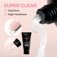 Gel Acrygel Professionnel à Marque Blanche, Gel UV Soak Off pour Extension d'Ongles, Gel Végétalien pour Nail Art, Acryl Super Transparent, Gel Poly pour Ongles, Gel Acrylique