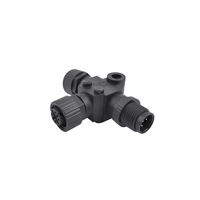 Impermeable NMEA 2000 5 Pin 3 Port T Conector, 1 macho a 2 hembra Conector resistente al aceite para redes