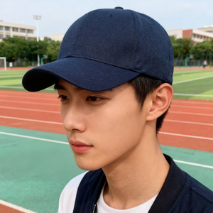 Casquette de baseball sportive unie à 6 panneaux en coton brodé avec logo personnalisé et fermeture Velcro, 100 pièces, pour activités de plein air, Vietnam - Product Image 6