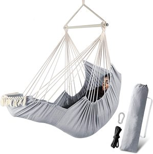 <span class=keywords><strong>XXL</strong></span> Soft Swing Chair <span class=keywords><strong>Hamac</strong></span> avec repose-pieds Barre d'épandage durable Design suspendu pour l'extérieur et l'intérieur Produit vendu en gros - Product Image 1