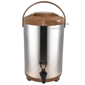 Baril Thermos à bulles de thé 8l/10l/12l/14l/16l/18l, baril de thé au lait en acier inoxydable, baril isolé pour boissons