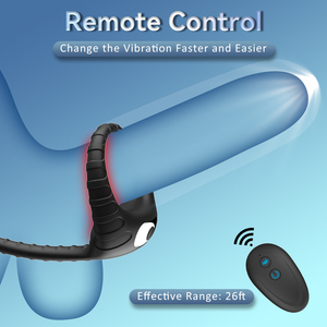 Jouets sexuels pour hommes, anneaux péniens, stimulateur de prostate, 10 modes de vibration, télécommande, Juguetes Sexuales Para Hombres - Product Image 3