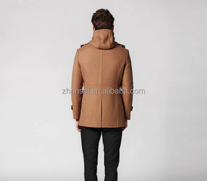 <span class=keywords><strong>Cappotto</strong></span> Classico con Tasche per <span class=keywords><strong>Uomo</strong></span>, Impermeabile, Taglia Grande, in Lana Color <span class=keywords><strong>Cammello</strong></span> con Cappuccio - Product Image 5