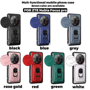 Lichicase, funda trasera multifuncional para ZTE Nubia <span class=keywords><strong>Music</strong></span> 4G, anillo de Metal, soporte para tarjeta, funda para teléfono móvil - Product Image 6