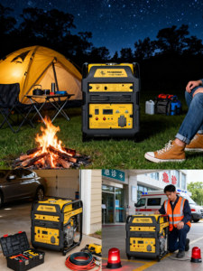 Generador de Gasolina de 7KW 8.75KVA, Monofásico o Trifásico, Refrigeración por Aire, Generador Eléctrico Portátil Silencioso en Venta - Product Image 6