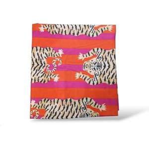 Tissu en coton imprimé Cotsiler, largeur 42 pouces, léger, motif animalier, couleur 7, pour robes d'été - Product Image 2