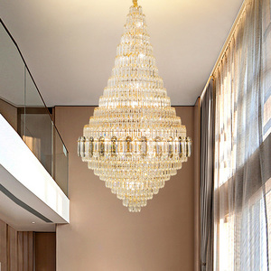 2026 Bestseller Luxuriöser K9-Kristall-Kronleuchter, Maßgefertigt für Moderne Hotellobby, Großer Innenraum-Kristallleuchter - Product Image 1