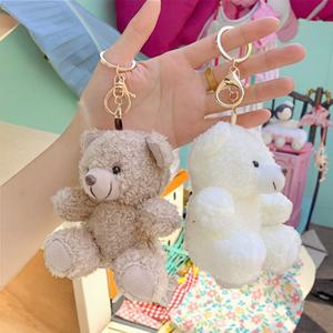 Porte-clés en peluche mini ours en peluche mignon de dessin animé, personnalisé, de haute qualité, pour breloques de sac, vente en gros - Product Image 2