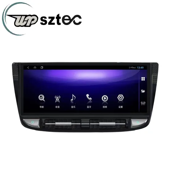 12.3 "Android 10.0 lecteur vidéo de voiture pour Porsche Panamera 2010-2016 Ram 4 + 64 go Smart grand écran de navigation de voiture