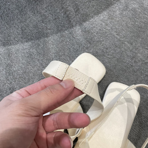 Sandalias Planas de Cuero Ecológico 100% con Punta Cuadrada Trenzada y Tiras Anchas para Mujer, Estilo Slingback, Zapatos de Exterior para Dama, Directo de Fábrica - Product Image 2