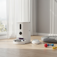 Distributeur automatique de nourriture intelligent interactif vidéo moderne pour animaux de compagnie, machine d'alimentation à distance pour chats et chiens