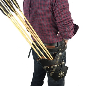 Carquois en cuir pour archers : porté sur la hanche ou dans le dos (PDF et DXF) - France