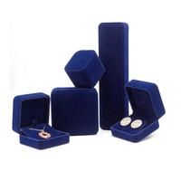 Boîte d'emballage pour bijoux en diamant très vendue, boîte à anneaux écologique, boîtes à anneaux personnalisées, emballage carré en velours pour bijoux