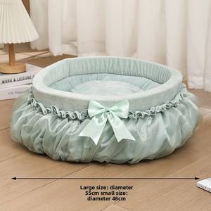 OEM personalizado suministro directo de fábrica esponjoso princesa dosel de encaje cama para mascotas Linda casa cálida para todas las estaciones estilo de lujo características de protección - Product Image 5