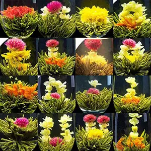 Hot-sale Customize Gift Package Handmade Chinese Blooms Tea Ball Soothing Beauty Flowers Tea