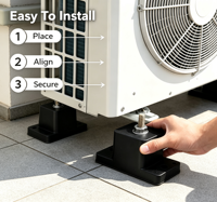 Supports d'isolateur en caoutchouc anti-vibration avec amortisseur puissant